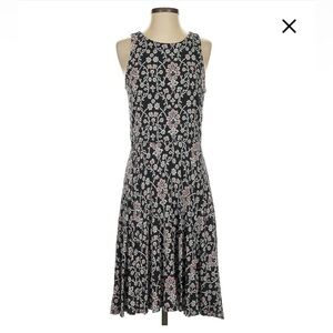 Ann Taylor LOFT Black and White Summer Dress